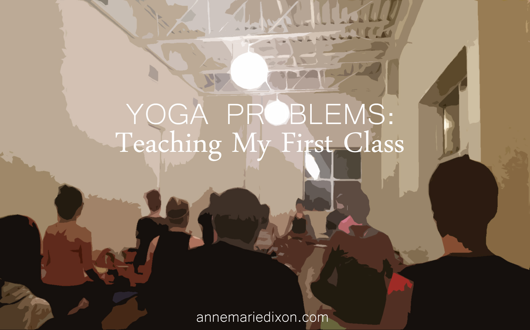 class full of yogis