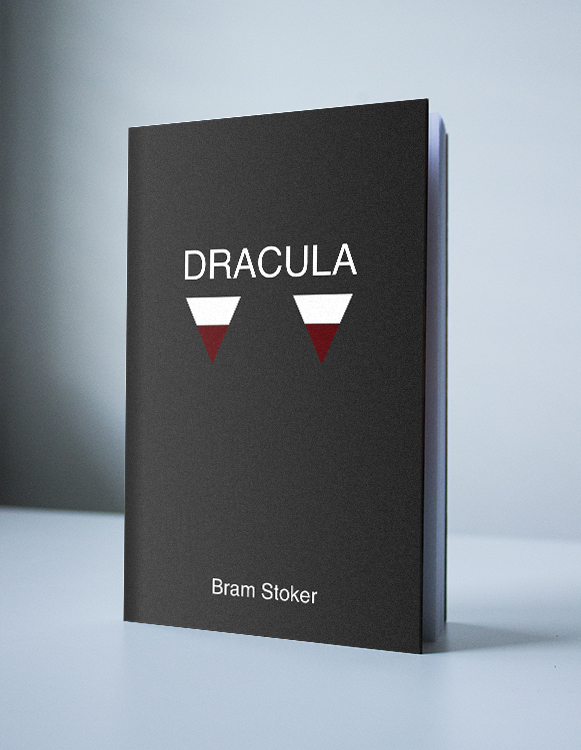 mockup of a minimalist interpretation of Bram Stoker's Dracula